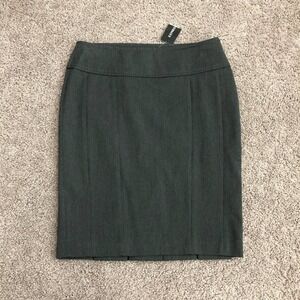 Express Design Studio Charcoal Gray Pencil Skirt